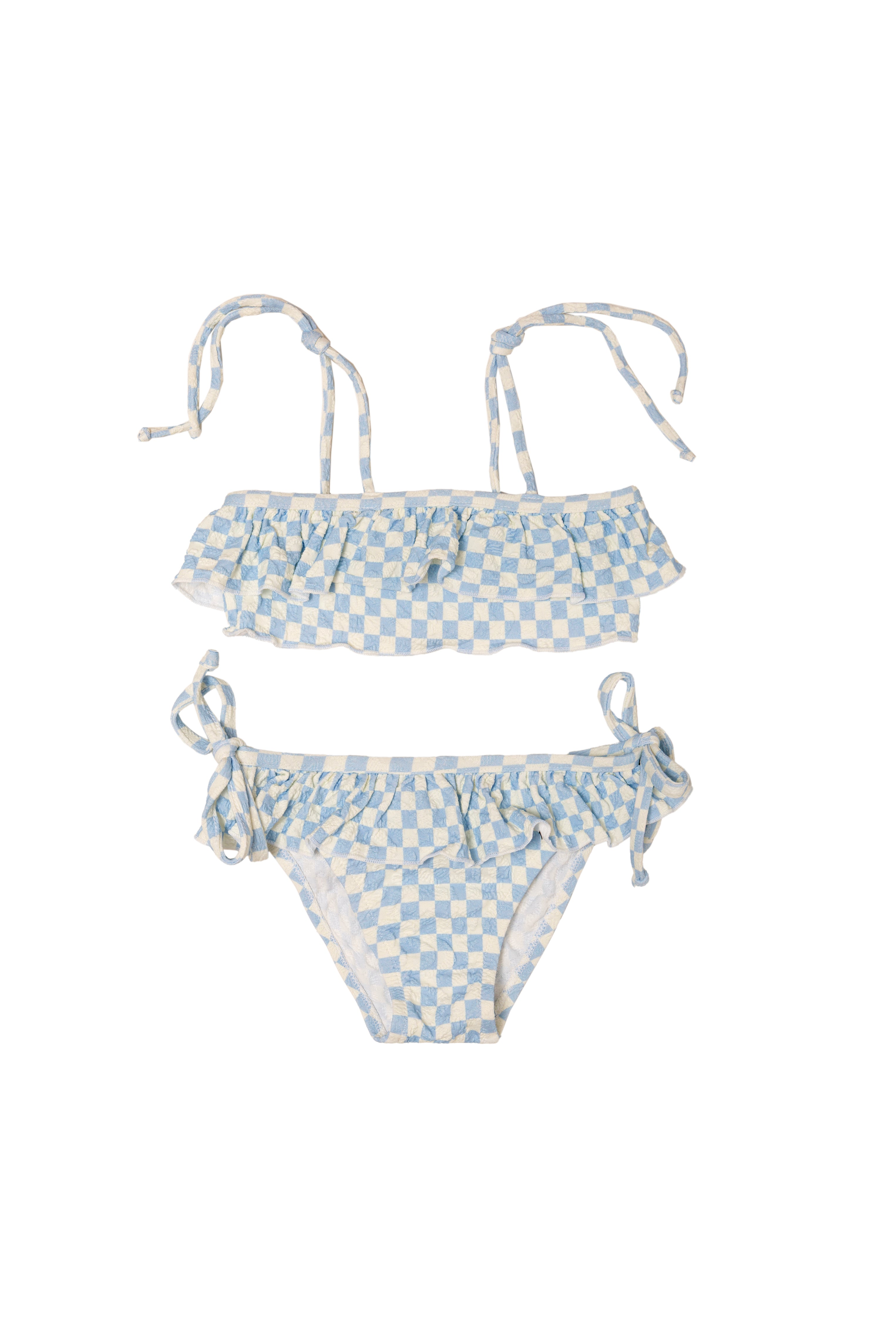 MINI BRIGITTE SCACCO AZZURRO