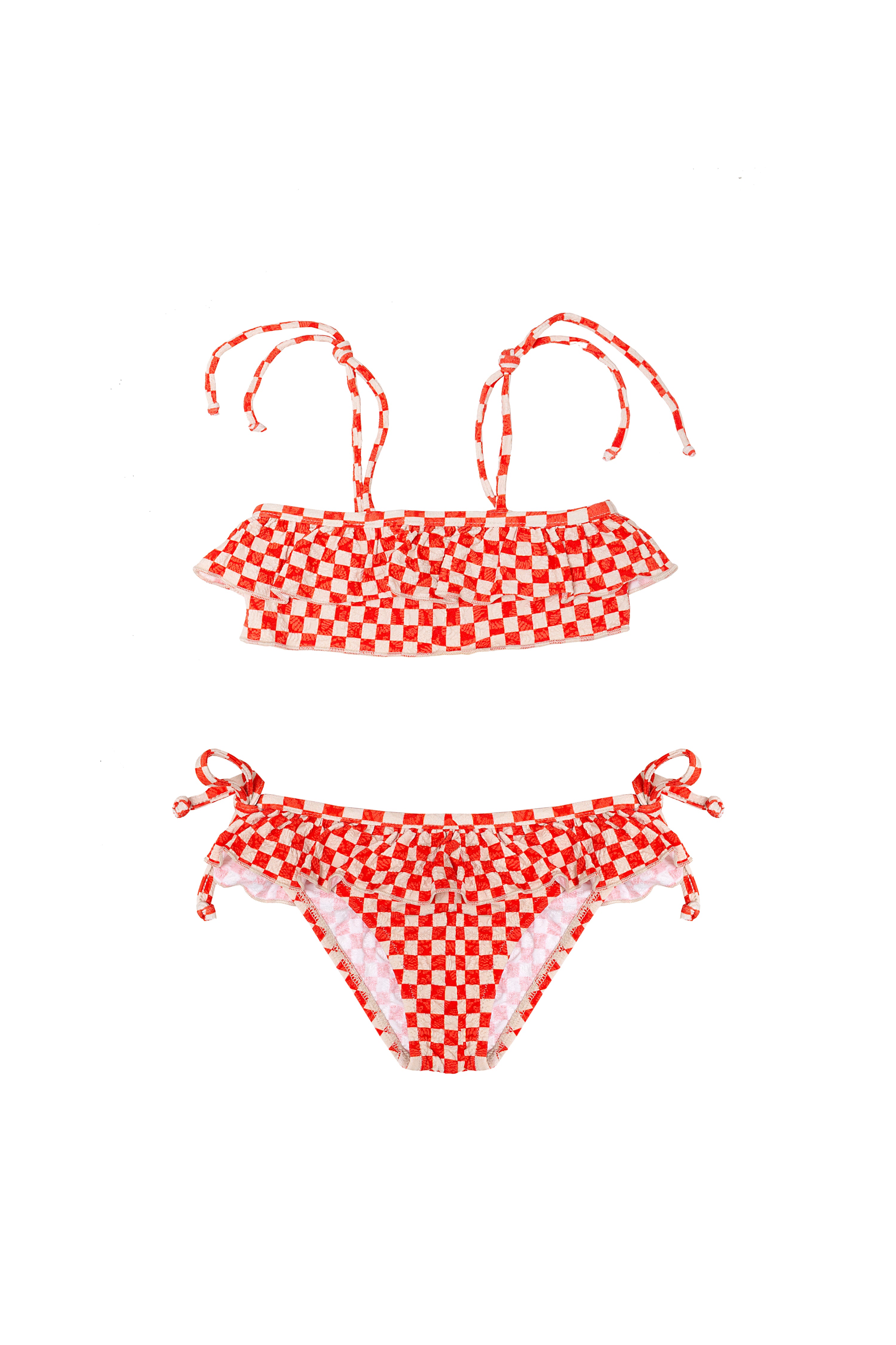 MINI BRIGITTE SCACCO ROSSO