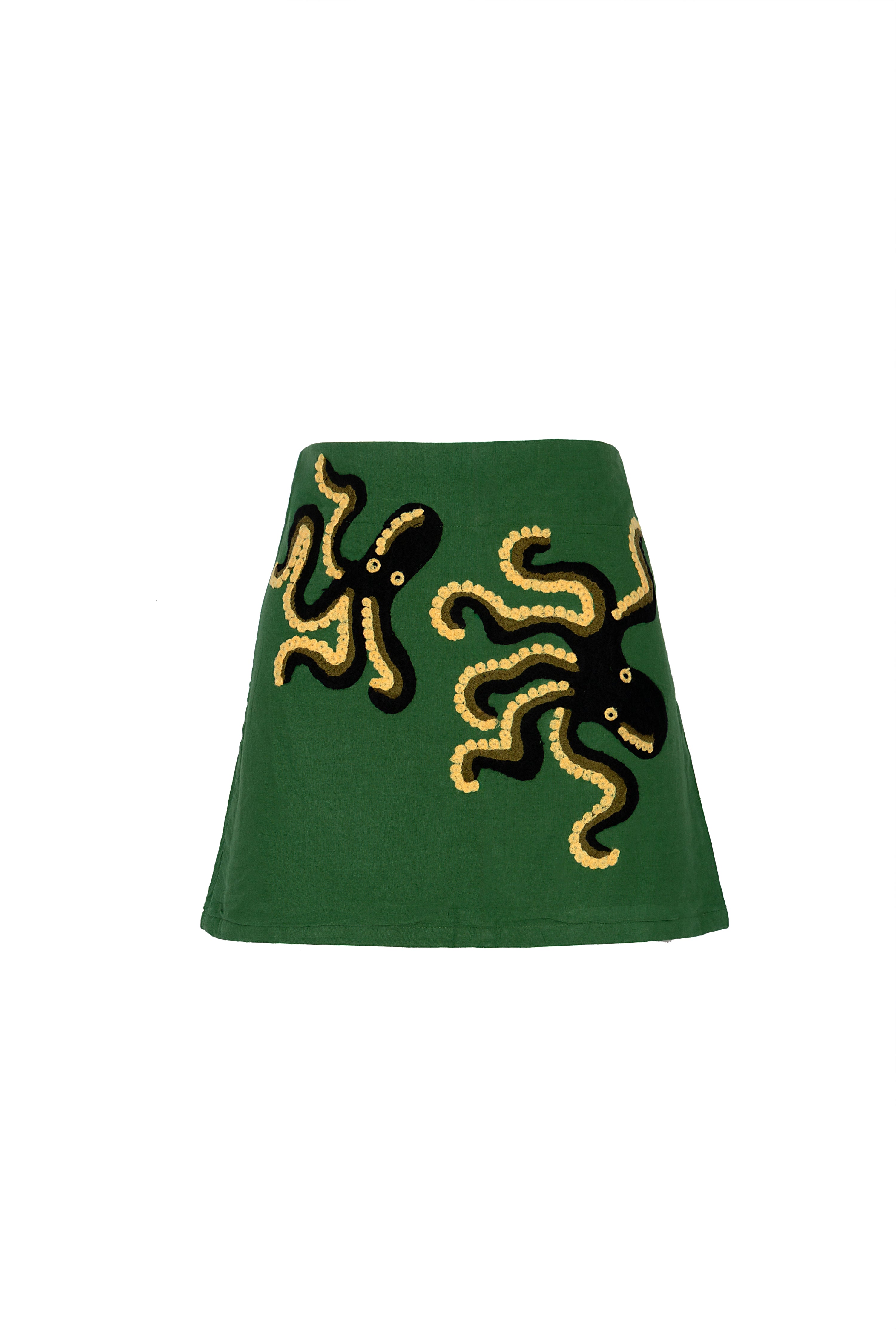 MINIGONNA ANNA POLPO VERDE